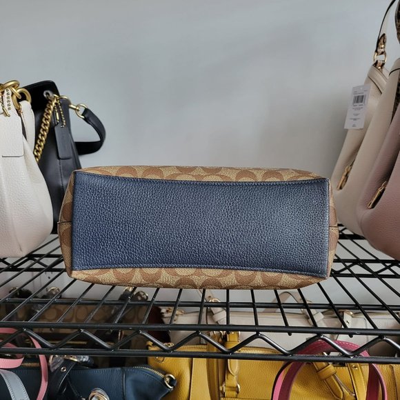 *$249 *NEW* COACH Im/Khaki/Midnight Multi SATCHEL - Picture 6 of 14